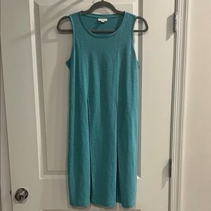 J. Jill Sleeveless Aqua Jersey Dress